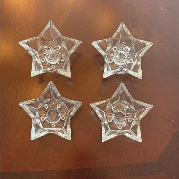 Vintage Star-Shaped Candle Holders - Picture 1 of 5